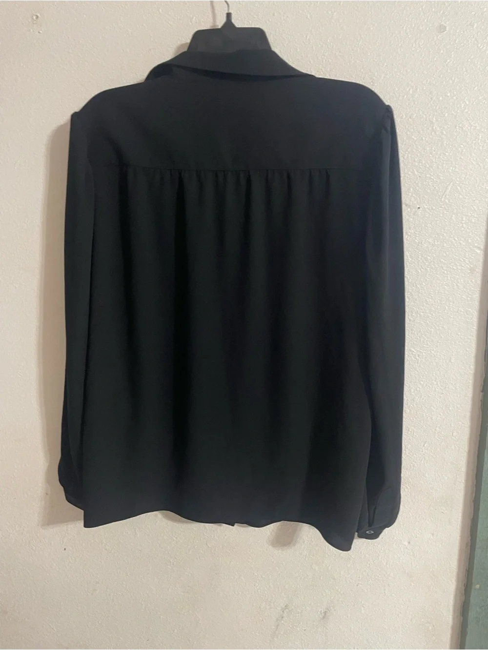 Louis Vuitton Uniform Button Up Shirt Long Sleeve Black 44